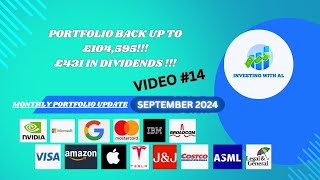 Vid 14 PORTFOLIO AT A RECORD £104K  £431 DIVIDEND HAUL [upl. by Annhoj737]