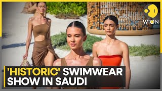 Saudi Arabia holds historic first swimwear fashion show  Latest News  WION [upl. by Young]