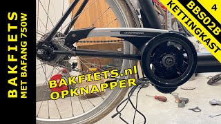 Bakfietsnl roestauratie  deel 4 kettingkast op BBS02B Bafang motor monteren [upl. by Ryann540]