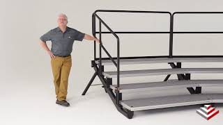 Alla Breve Standing Choral Riser  Easy Transportation [upl. by Jerrie]