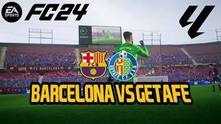 FC 24  Barcelona vs Getafe  LaLiga 2425 Full Match laliga [upl. by Nordek]