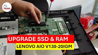 Upgrade SSD dan RAM Lenovo AIO V13020IGM [upl. by Damick93]