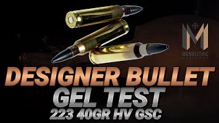 Designer Bullet Gel Test 223 40gr Monolithic HV GSC [upl. by Pavia]