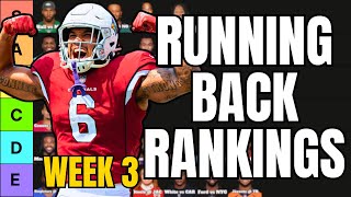 Top 30 Running Back Rankings For Week 3 Fantasy Football [upl. by Nalat]