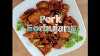 korean stirfried pork belly  gochujang  pork belly recipe [upl. by Ebsen]