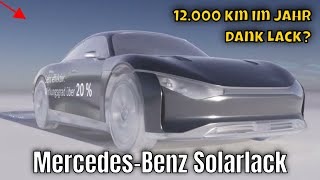 MercedesBenz Solarlack Strom für 12000 km im Jahr  die Fakten [upl. by Selway]