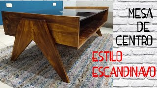 Mesa de Centro estilo ESCANDINAVO [upl. by Avehs]