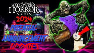 POTENTIAL First ANNOUNCEMENT UPDATES For HALLOWEEN HORROR NIGHTS 2024 [upl. by Airtap]