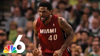 WATCH Udonis Haslem reflects on Miami Heat jersey retiring [upl. by Eibob]