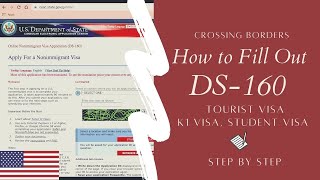 How to Fill Out Form DS 160 USA Visa Application 2021 STEP BY STEP [upl. by Merwin]