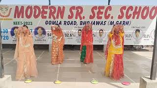 New Holi Song 2024  Faganiyo  Holi ra Geet Dance by 10th class girls [upl. by Silvio]