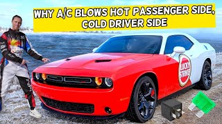 WHY AC AIR CONDITIONER BLOWS HOT PASSENGER SIDE DASH AIR VENT COLD DRIVER SIDE DODGE CHALLENGER [upl. by Kylander634]