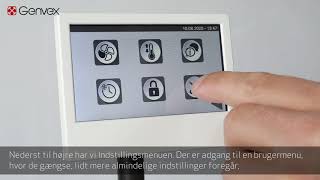 Optima 270 Touch  styring til ventilationsanlæg [upl. by Ahsoem]