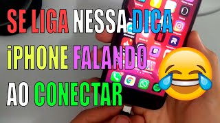 iPhone  Siri respondendo ao Conectardesconectar do Carregador [upl. by Lonee]