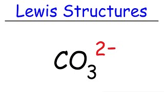 How To Draw The Lewis Structure of CO3 2 Carbonate Ion  Chemistry [upl. by Enitsyrk586]