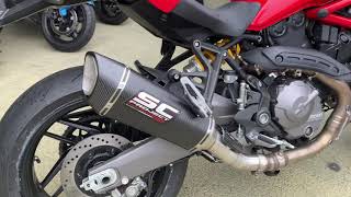 Ducati Monster 821  SCPROJECT  SC1R [upl. by Alcott]