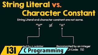 String Literal vs Character Constant [upl. by Ettenwahs]