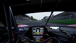 ACC monza Ferrari 296 GT3 Dry Track Guide Hotlap  Telemetry [upl. by Kcirrag]