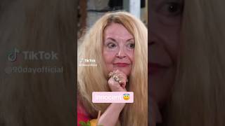 Debbie needs to work on her poker face 90DayFiance 90dayfianceshort funny 90day [upl. by Yrollam]