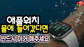 애플워치 물에 들어갔다면 반드시 이거 해주세요  애플워치 물빼기  애플워치 수중 잠금 모드 [upl. by Bently]