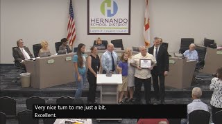 Hernando Schools  Veteran Recognition  March  Marvin Wethington [upl. by Arelus]