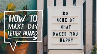 DIY LETTER BOARD  How to Make a DIY Letter  Message Board ✨Alejandras Styles [upl. by Allerim923]