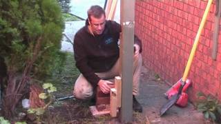 How to Remove a Fence Post How to Pull Out a Fence Post in CONCRETE [upl. by Zarihs]