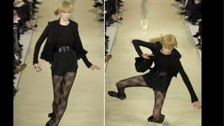 Models Falling on Runway  FUNNY DUBBING 😂✨shorts youtubeshorts funny modelfalling [upl. by Snevets]