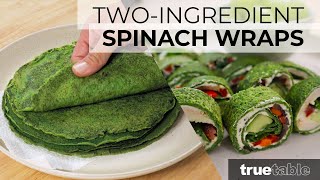 TwoIngredient Spinach and Egg Wraps Recipe Healthy ProteinPacked LowCarb  Vegetarian option [upl. by Huntlee]