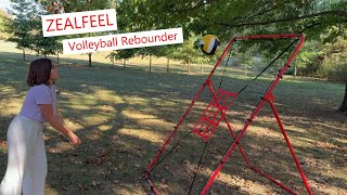 ZEALFEEL Volleyball Rebounder adjustable 6 ways volleyball rebounder volleyballpractice [upl. by Lehcem]