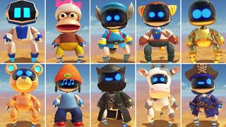 Astro Bot  All Costumes amp Playable Characters [upl. by Thirzi]