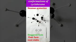 Conformations of cyclohexaneNewman projection for eclipsed and staggered formclass11chemistry [upl. by Gnanmos]