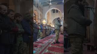 Syrians welcome the liberation with Beautiful Recitation at the Umayyad Mosque Damascus [upl. by Atiral234]