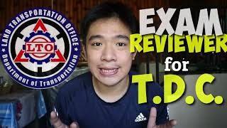 LTO TDC EXAM REVIEWER  STUDENT PERMIT  TAGALOG  UPDATED  Wander J [upl. by Etsirk]