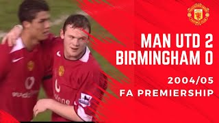 Man Utd 2 Birmingham 0  200405 FA Premiership [upl. by Silber]