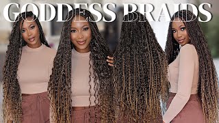 Braid My Hair With Me BOHO GODDESS BOX BRAIDS Tutorial for Beginners Learn How To Braid Like a Pro [upl. by Atterys383]