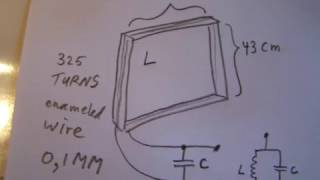 Making a VLF antenna for the 2 KHz10 KHz band and tune it intest old video 2008 [upl. by Enaj]