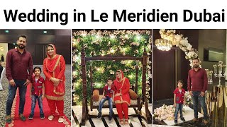 Le Meridien Hotel Dubai Friends Wedding Function The Great Ballroom Dubai Wedding [upl. by Yager765]