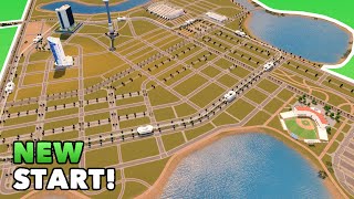 Starting a new city in 2020  Building a Downtown Road Layout in Cities Skylines  NO MODS  Ep 1 [upl. by Shir]