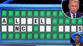 Pat Sajak awkwardly consoles Wheel of Fortune contestant and admits prize is just number puzzle loss [upl. by Emera]