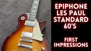 Epiphone Les Paul Standard 60s First impressions [upl. by Wakerly]