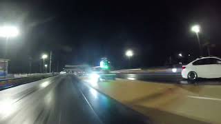 2015 Mini Cooper S vs Bolt on WRX drag race [upl. by Ijies695]