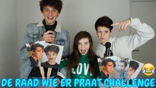 DE RAAD WIE ER PRAAT CHALLENGE met HUGO en TOBIAS  Bibi [upl. by Mosera386]