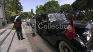 SPAINNEW KING AND QUEEN LEAVE ZARZUELA PALACE [upl. by Susie]