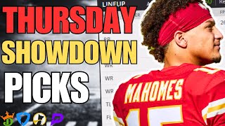 NFL Showdown DraftKings amp FanDuel Picks  Chiefs vs Ravens [upl. by Aiym]