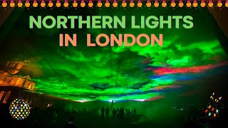 London Borealis at Guildhall Yard  Artificial Northern Lights in the City of London [upl. by Weitzman158]