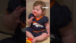 The pacifier stole the show 🤣 pacifier babies laughs broncos shorts [upl. by Eba20]