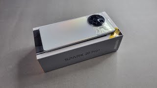 Tecno Spark 20 Pro Plus Unboxing amp Camera Test  Retail Unit  Lunar Frost Colour [upl. by Aiset]