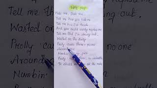 Hate Me lyrics  Ellie Goulding shorts lyrics ytshorts trending [upl. by Francisca]