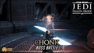 Star Wars Jedi Fallen Order  Chonk Boss Battle [upl. by Gilboa621]